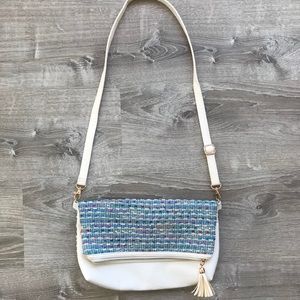 Rainbow Tweed Crossbody Bag from Japan
